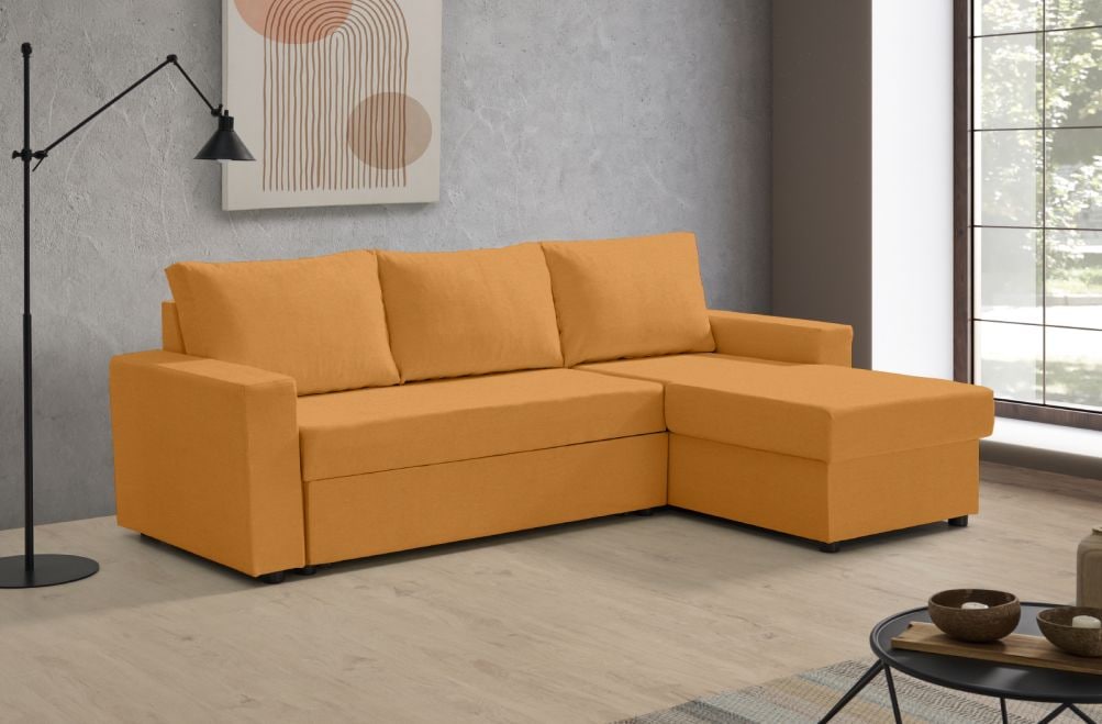 Sofá cama de tela Leo de HOME - principal