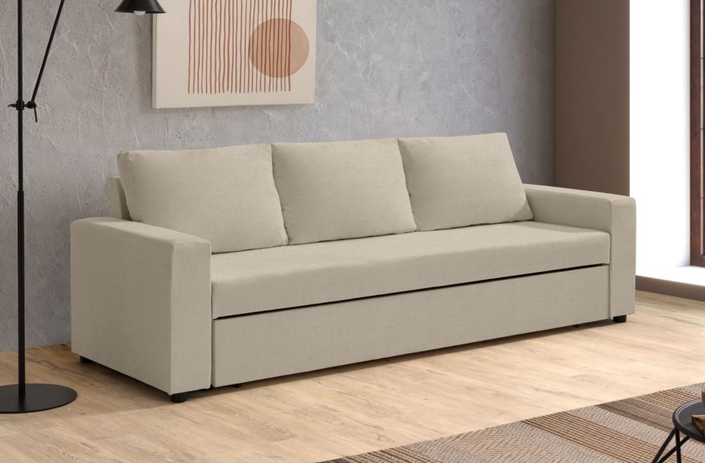 Sofá cama de tela Leo de HOME - principal