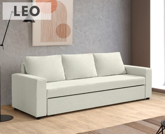 Sofá cama de tela Leo de HOME - principal