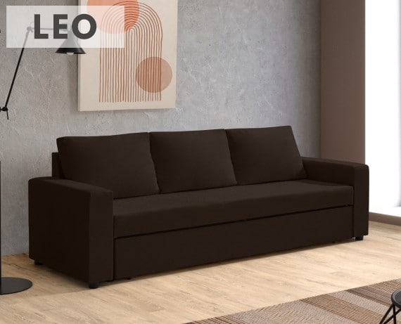 Sofá cama de tela Leo de HOME - principal
