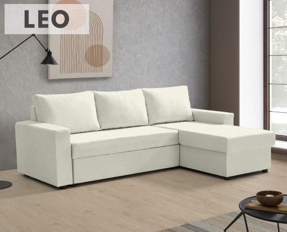 Sofá cama de tela Leo de HOME - principal