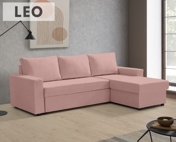 Sofá cama de tela Leo de HOME - principal