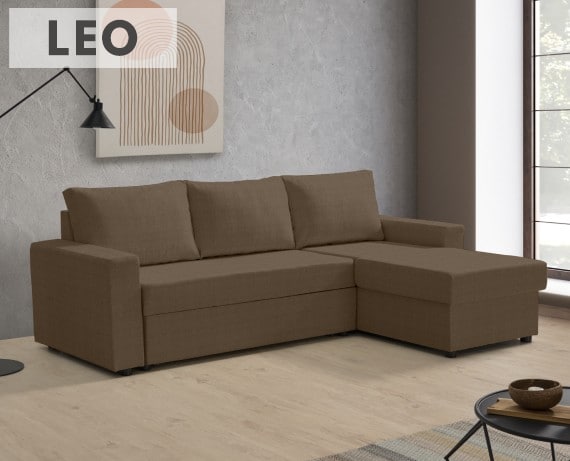 Sofá cama de tela Leo de HOME - principal