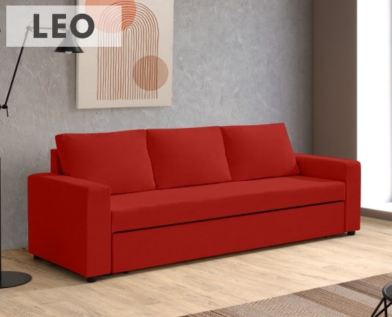 Sofá cama de tela Leo de HOME - principal