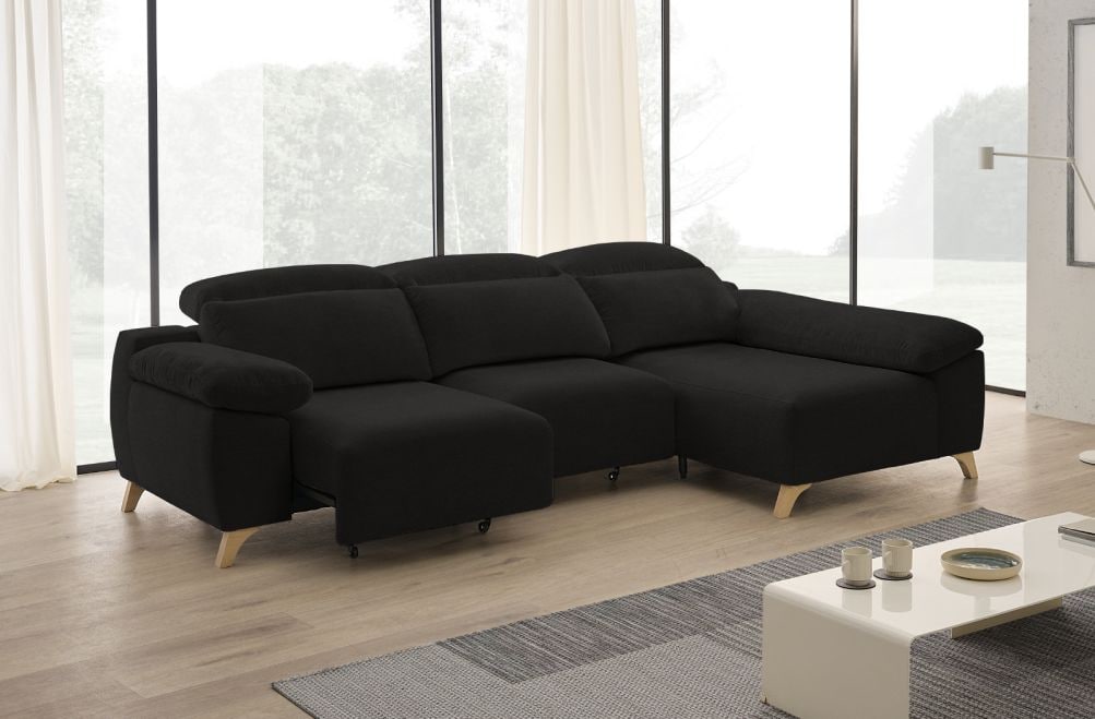 Sofá chaise longue de tela Boost de StyleKomfort - principal