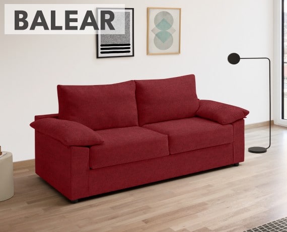 Sofá cama de tela Balear de HOME - principal