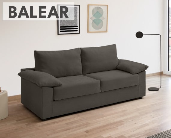 Sofá cama de tela Balear de HOME - principal
