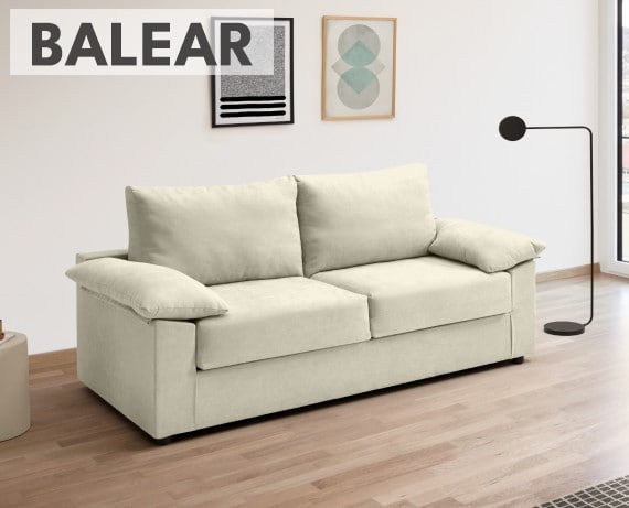 Sofá cama de tela Balear de HOME - principal