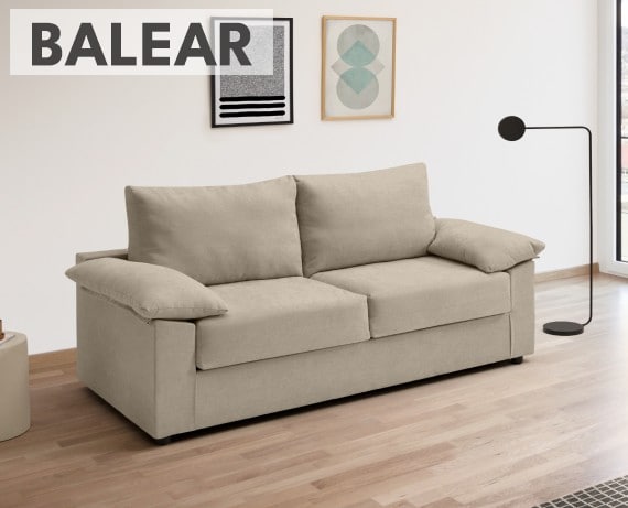 Sofá cama de tela Balear de HOME - principal