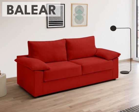 Sofá cama de tela Balear de HOME - principal