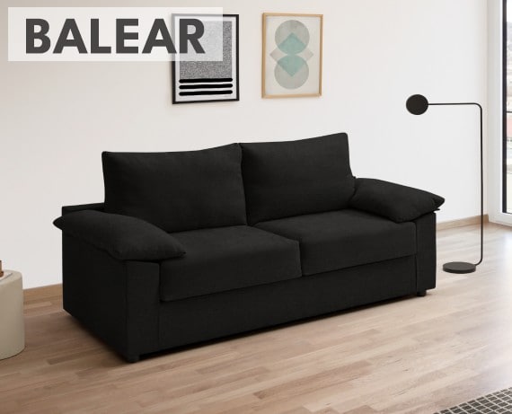 Sofá cama de tela Balear de HOME - principal