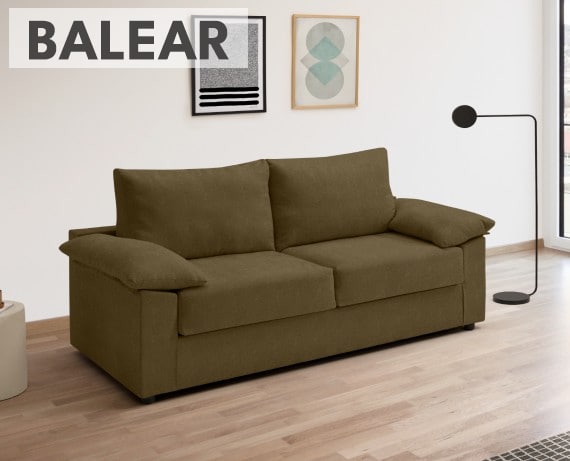 Sofá cama de tela Balear de HOME - principal