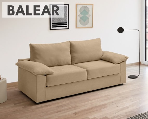 Sofá cama de tela Balear de HOME - principal