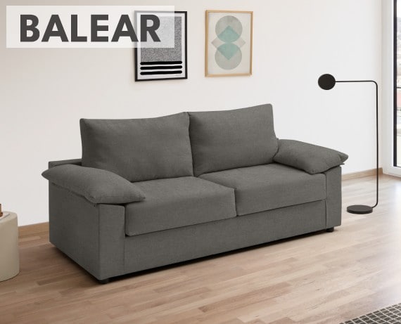 Sofá cama de tela Balear de HOME - principal