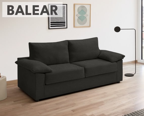 Sofá cama de tela Balear de HOME - principal