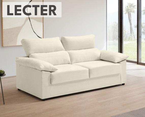 Sofá cama de tela Lecter de HOME - principal