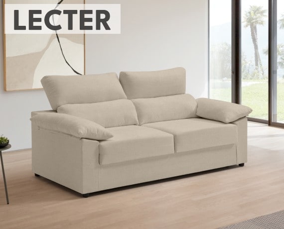 Sofá cama de tela Lecter de HOME - principal