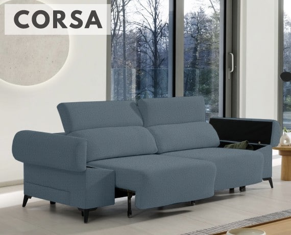 Sofá de tela Corsa de HOME - principal