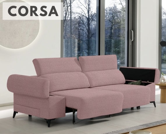 Sofá de tela Corsa de HOME - principal