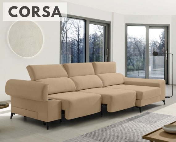 Sofá de tela Corsa de HOME - principal