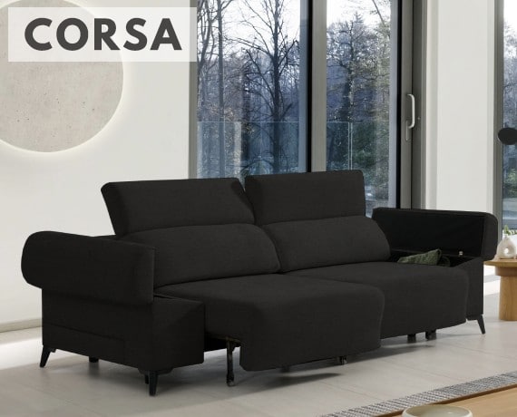 Sofá de tela Corsa de HOME - principal