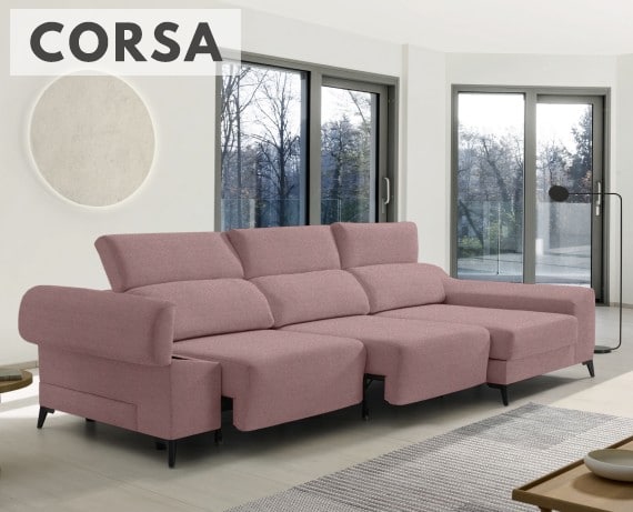 Sofá de tela Corsa de HOME - principal