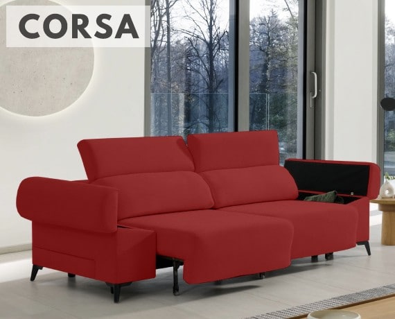 Sofá de tela Corsa de HOME - principal