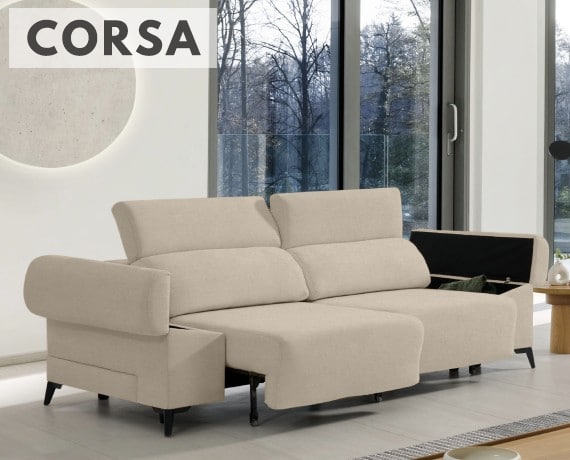Sofá de tela Corsa de HOME - principal