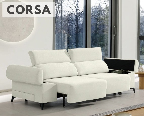 Sofá de tela Corsa de HOME - principal