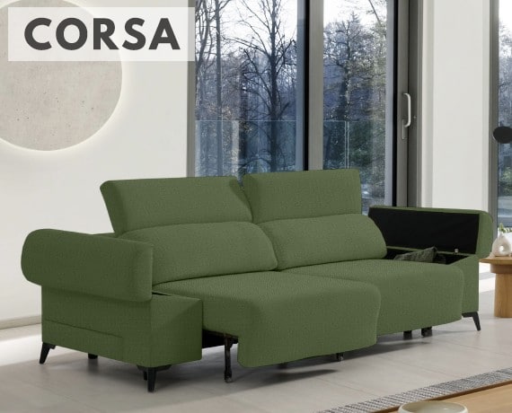 Sofá de tela Corsa de HOME - principal