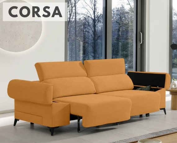 Sofá de tela Corsa de HOME - principal