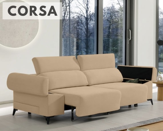 Sofá de tela Corsa de HOME - principal