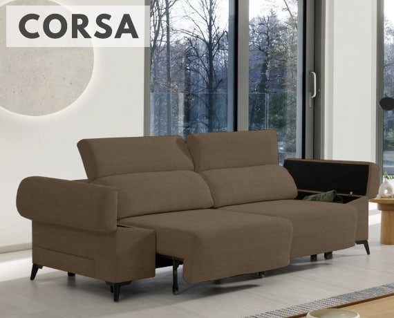 Sofá de tela Corsa de HOME - principal