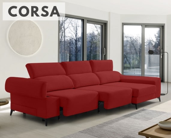 Sofá de tela Corsa de HOME - principal