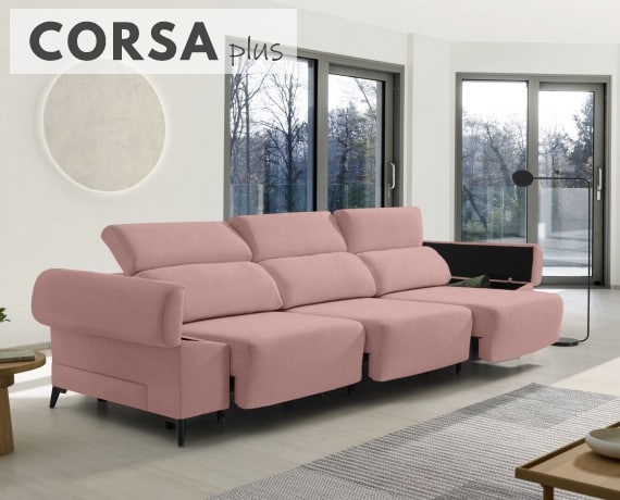 Sofá de tela Corsa Plus de HOME - principal