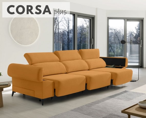 Sofá de tela Corsa Plus de HOME - principal
