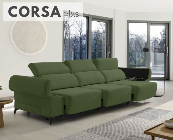 Sofá de tela Corsa Plus de HOME - principal