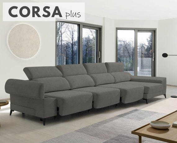 Sofá de tela Corsa Plus de HOME - principal