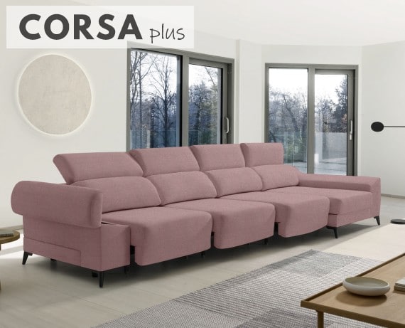 Sofá de tela Corsa Plus de HOME - principal