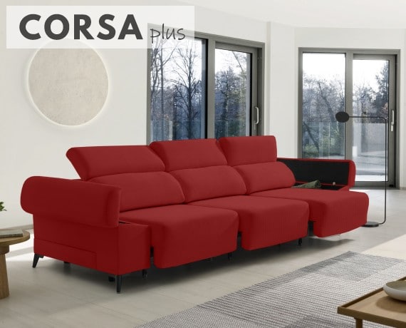 Sofá de tela Corsa Plus de HOME - principal