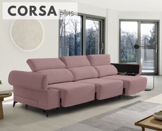Sofá de tela Corsa Plus de HOME - principal