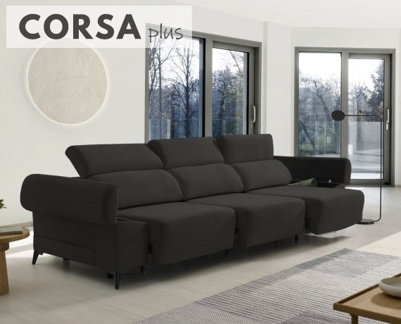 Sofá de tela Corsa Plus de HOME - principal