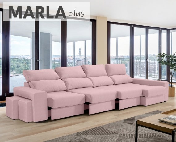 Sofá de tela Marla Plus de HOME - principal