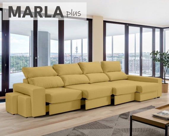 Sofá de tela Marla Plus de HOME - principal