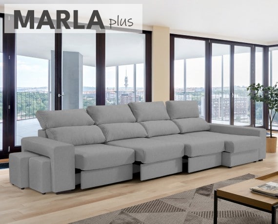 Sofá de tela Marla Plus de HOME - principal