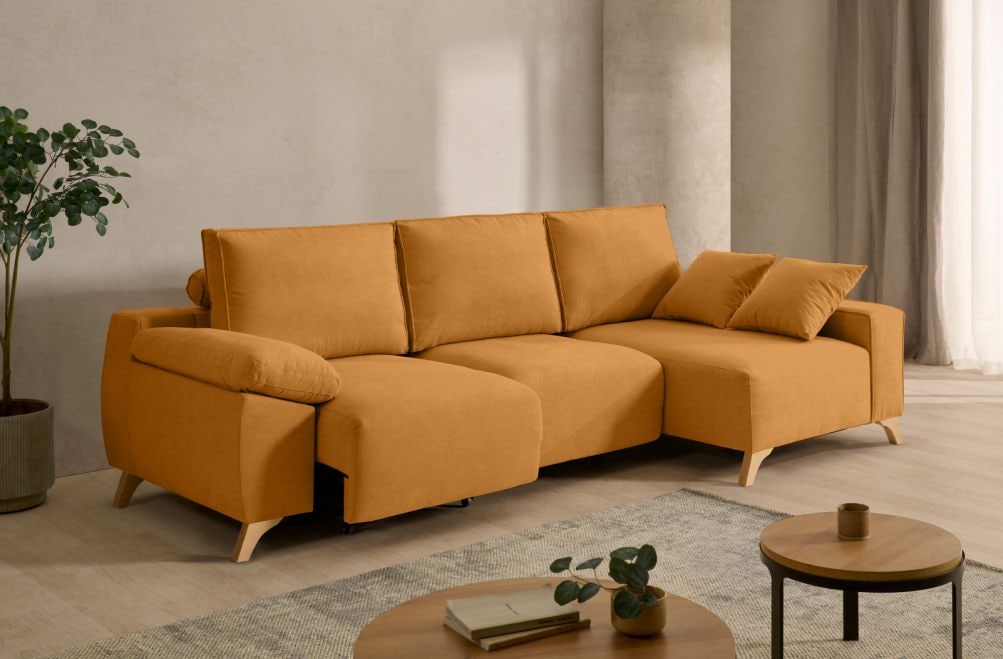 Sofá chaise longue de tela Nova de StyleKomfort - principal