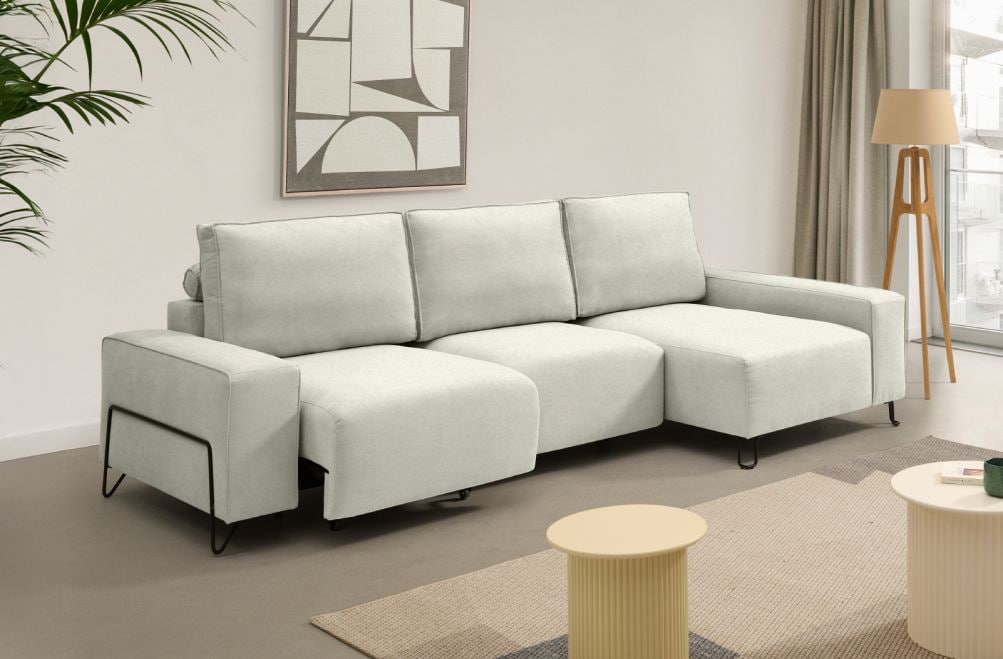 Sofá chaise longue de tela Epic de StyleKomfort - principal