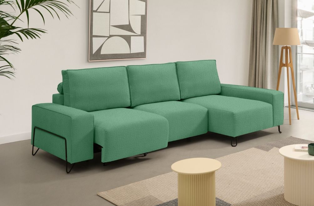 Sofá chaise longue de tela Epic de StyleKomfort - principal