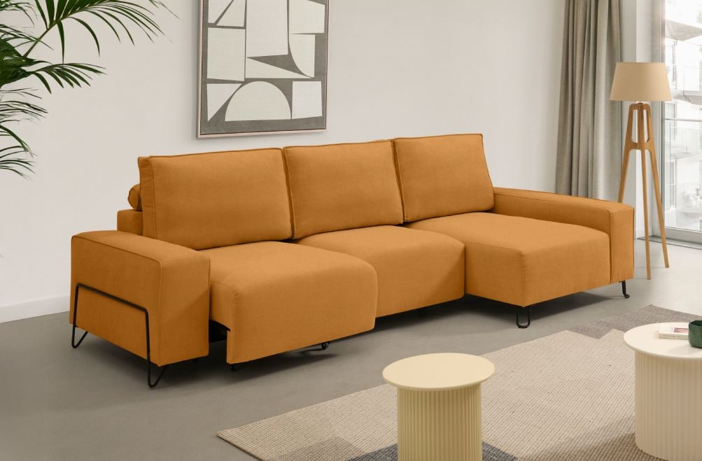 Sofá chaise longue de tela Epic de StyleKomfort - principal