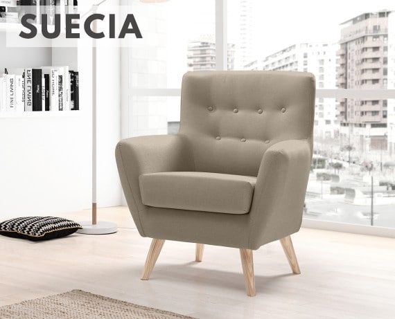 Butaca de tela Suecia de HOME - principal